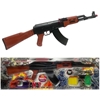 تفنگ کلاش AK47 جعبه ای تیر ژله ای و تیر فومی عمده و تک