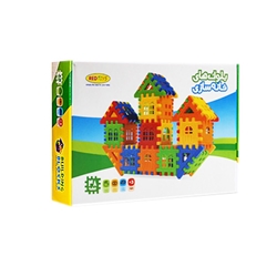 بازی ساختنی بلوک خانه سازی 48 قطعه  (فروش عمده و تک)
